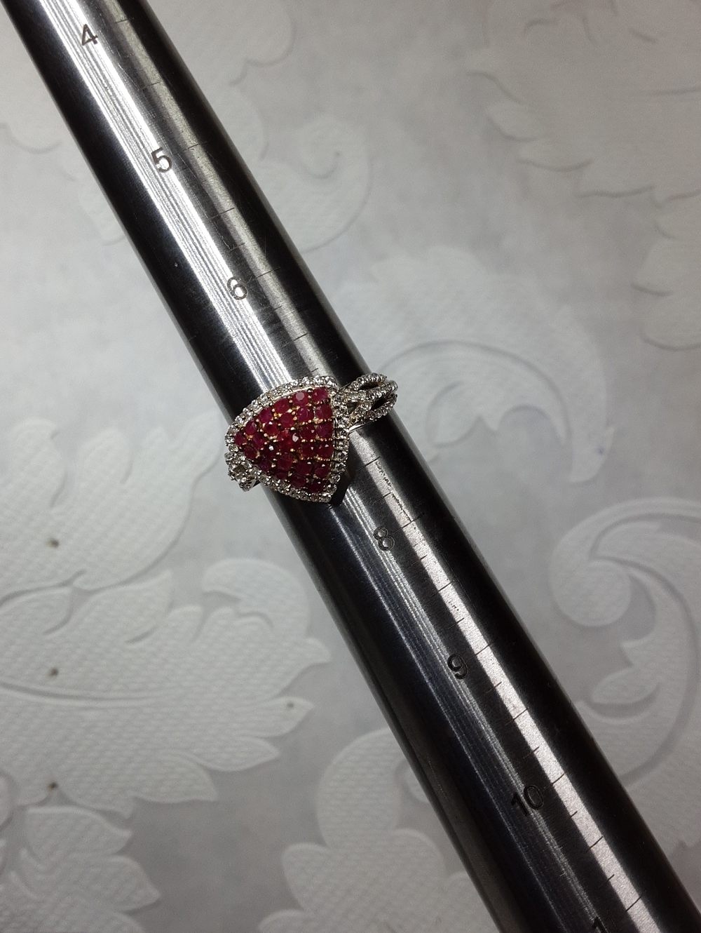 925 ruby ring - Picture 4 of 4
